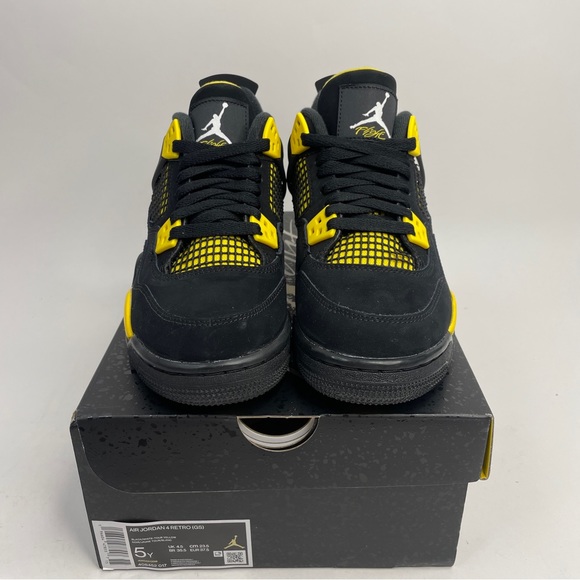 Nike Air Jordan 4 Retro GS “Thunder/Tour Yellow” 2023 - Picture 2 of 4